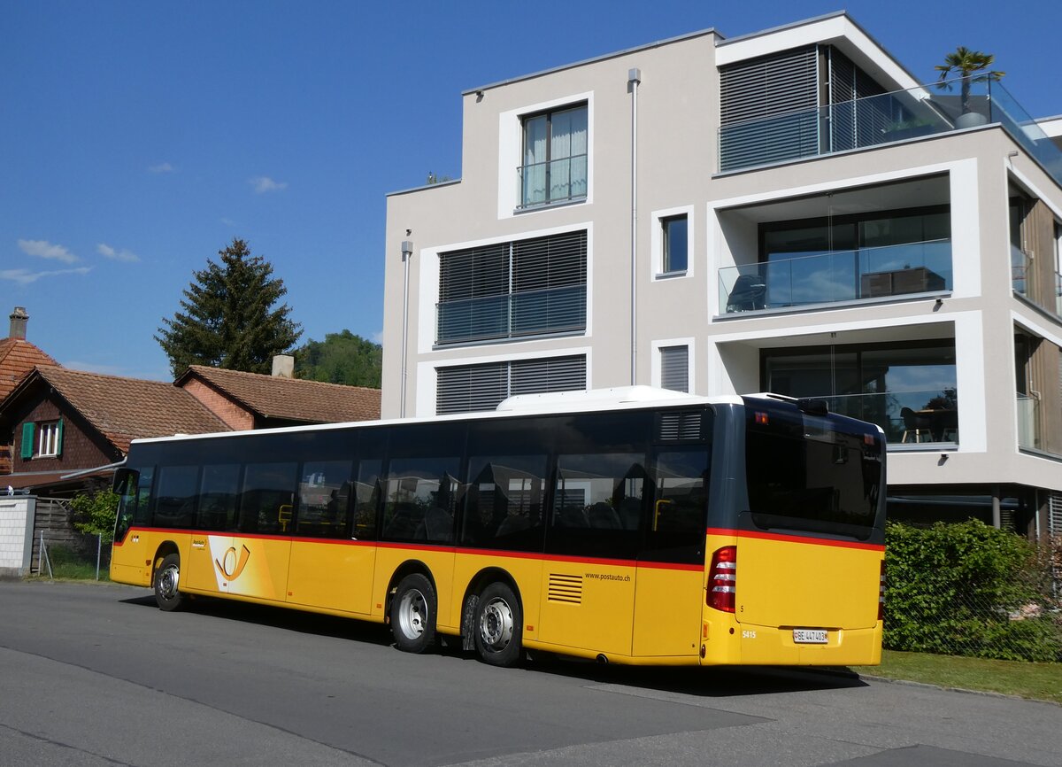 (274'392) - Engeloch, Riggisberg - Nr. 5/BE 447'403/PID 5415 - Mercedes (ex PostAuto Bern Nr. 5415; ex AVA Biel Nr. 5) am 1. Mai 2025 in Thun, Garage STI