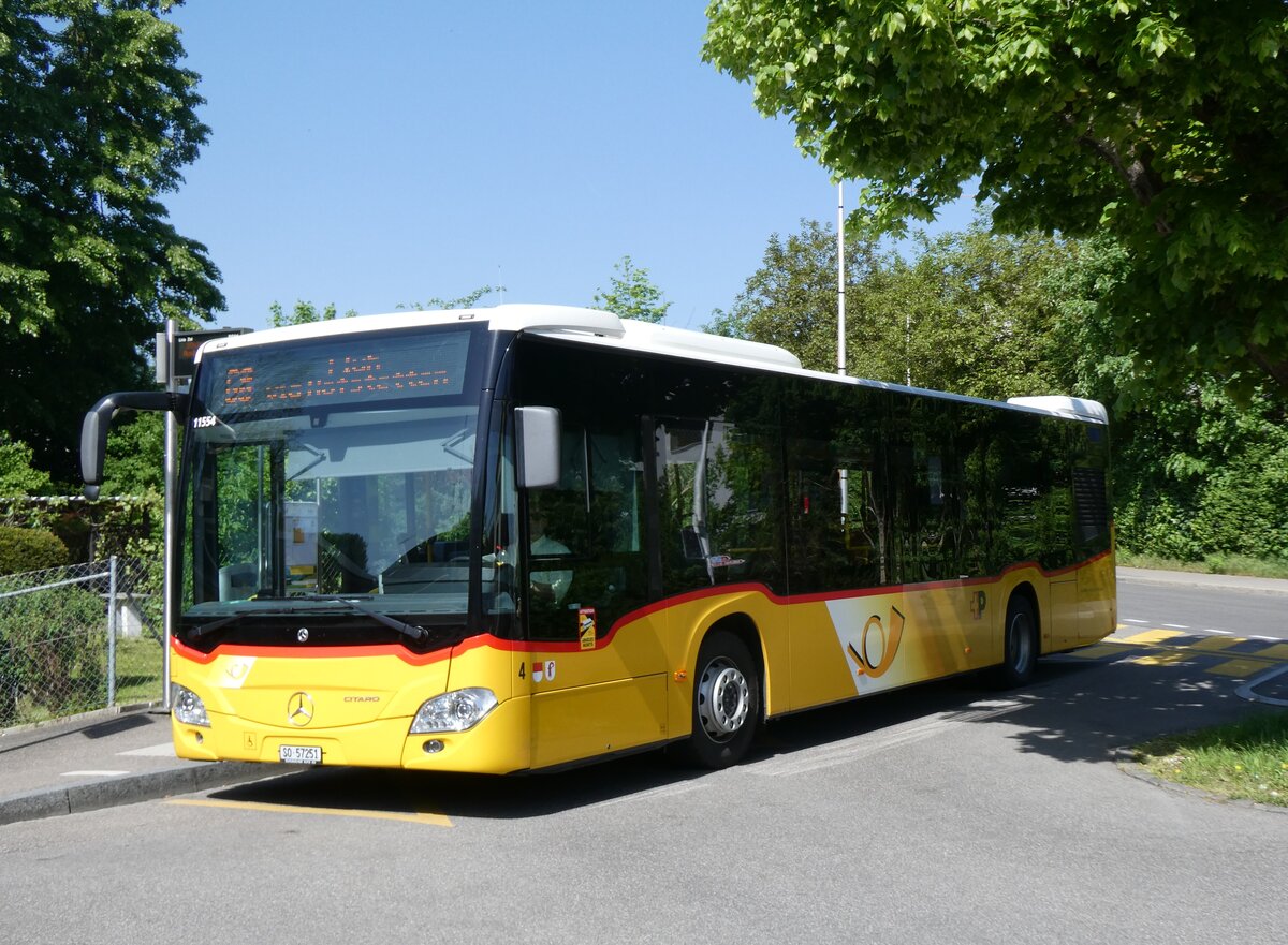 (274'415) - Schumacher, Mertzerlen - Nr. 4/SO 57'251/PID 11'554 - Mercedes am 2. Mai 2025 beim Bahnhof Aesch