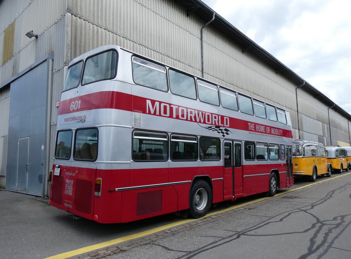 (274'539) - Motorworld, Kemptthal - Nr. 601/ZH 799'911 - B�ssing (ex WV Winterthur Nr. 601; ex WV Winterthur Nr. 201; ex Amt f�r Luftverkehr, Z�rich Nr. 47; ex Swissair, Z�rich Nr. 23) am 3. Mai 2025 in Attikon, Wegm�ller