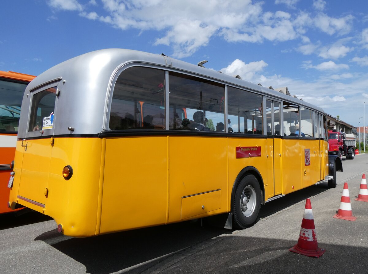 (274'576) - Wegm�ller, Attikon - ZH 9967 - Saurer/Hess (ex P 24'531; ex P 1375) am 3. Mai 2025 in Attikon, Wegm�ller