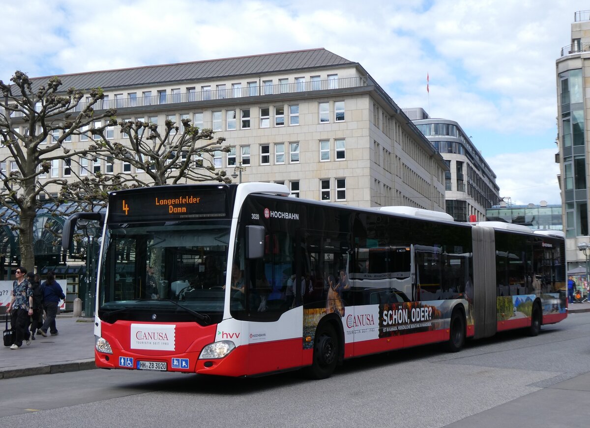 (275'091) - HHA Hamburg - Nr. 3020/HH-ZB 3020 - Mercedes am 8. Mai 2025 in Hamburg, Rathausmarkt