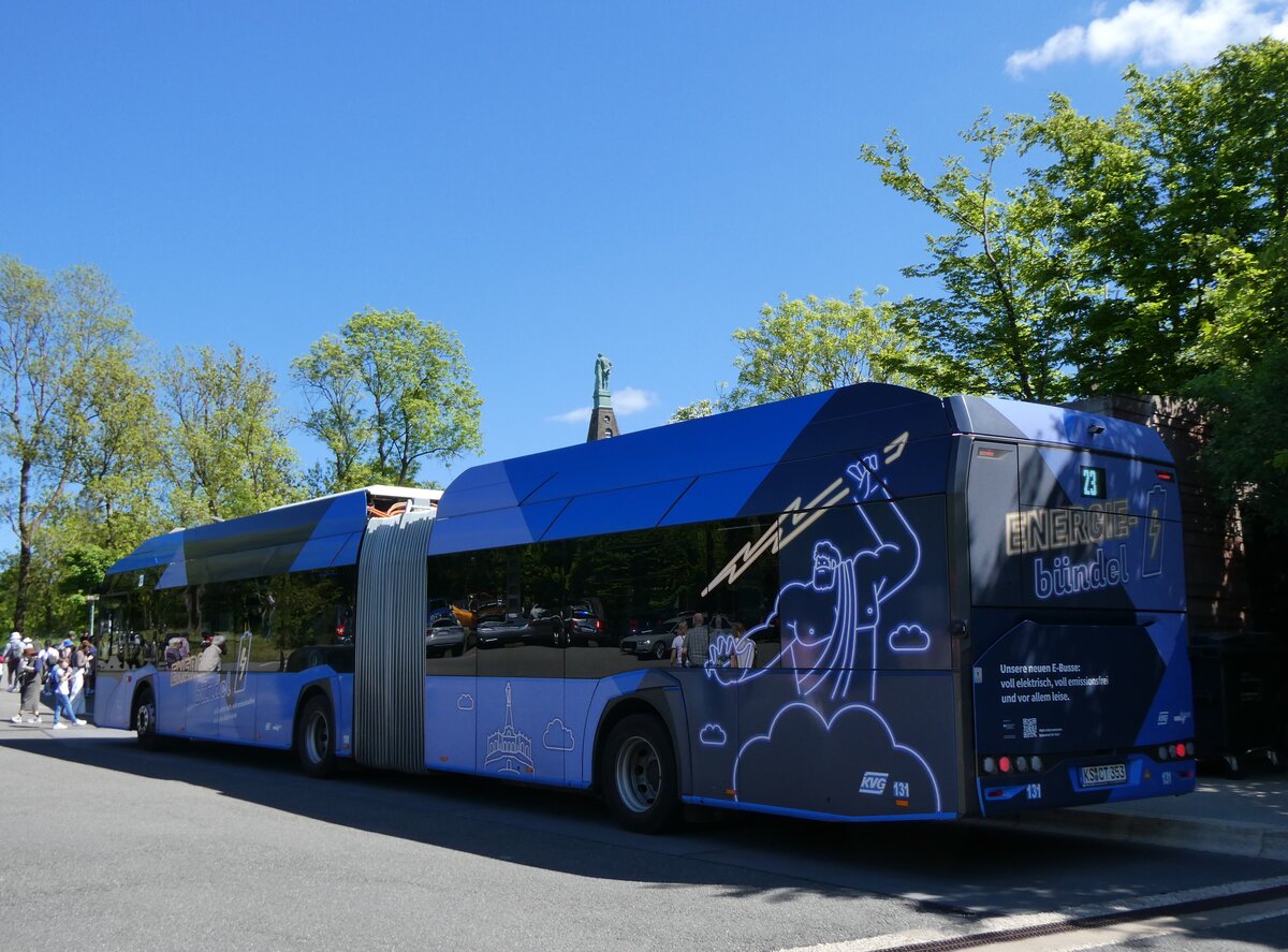 (275'432) - KVG Kassel - Nr. 131/KS-CT 353 - eSolaris am 11. Mai 2025 in Bad Wilhelmsh�he, Wilhelmsh�he