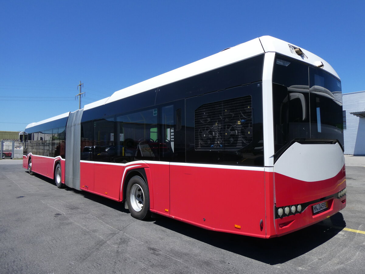 (276'066) - Aus Oesterreich: PostBus - MN 04'590 (BD 15'720) - Solaris am 30. Mai 2025 in Kerzers, Interbus (deutsches Kennzeichen)