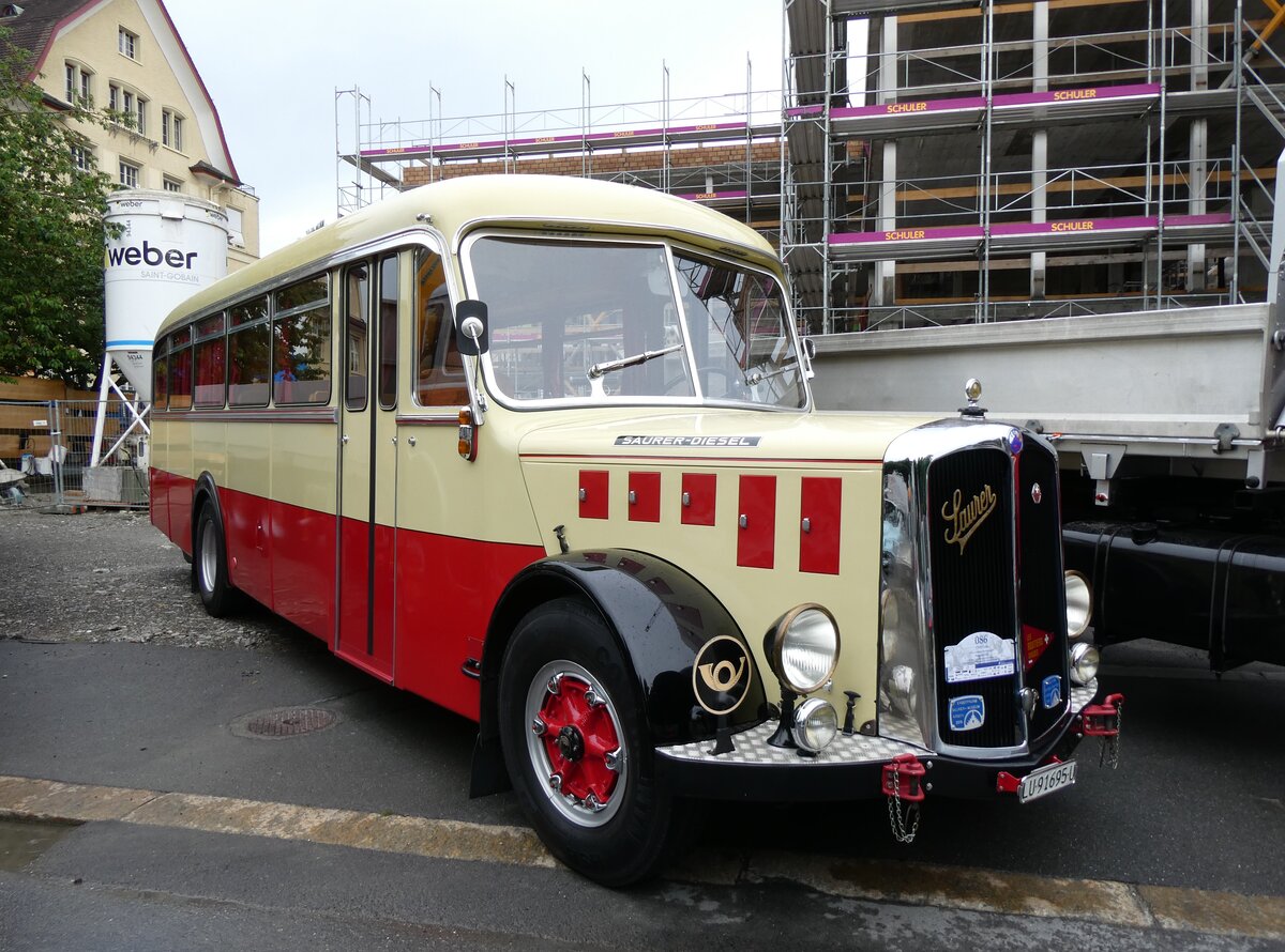 (276'358) - Imfeld, Sachseln - OW 91'695 U - Saurer/T�scher (ex L�tscher, Neuheim) am 7. Juni 2025 in Sarnen, OiO