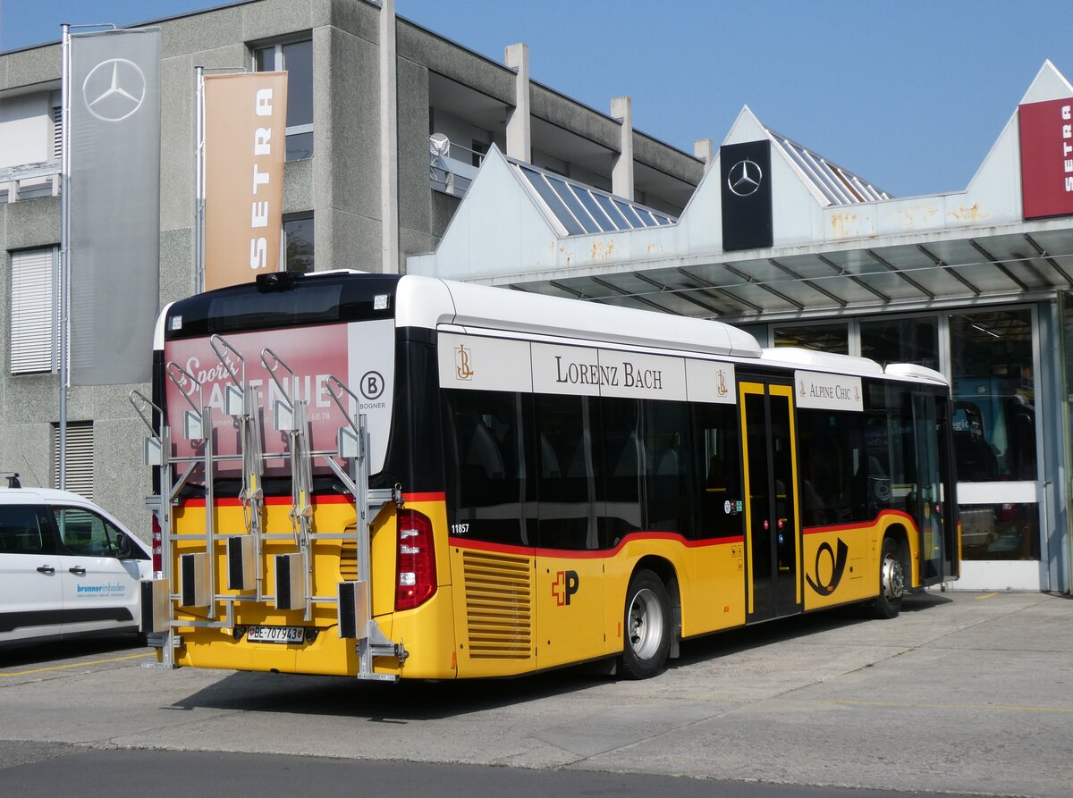 (276'548) - PostAuto Bern - BE 707'943/PID 11'857 - Mercedes (ex K�bli, Gstaad; ex PostAuto Bern BE 538'988; ex PostAuto Bern BE 653'386) am 11. Juni 2025 in Thun, Garage STI