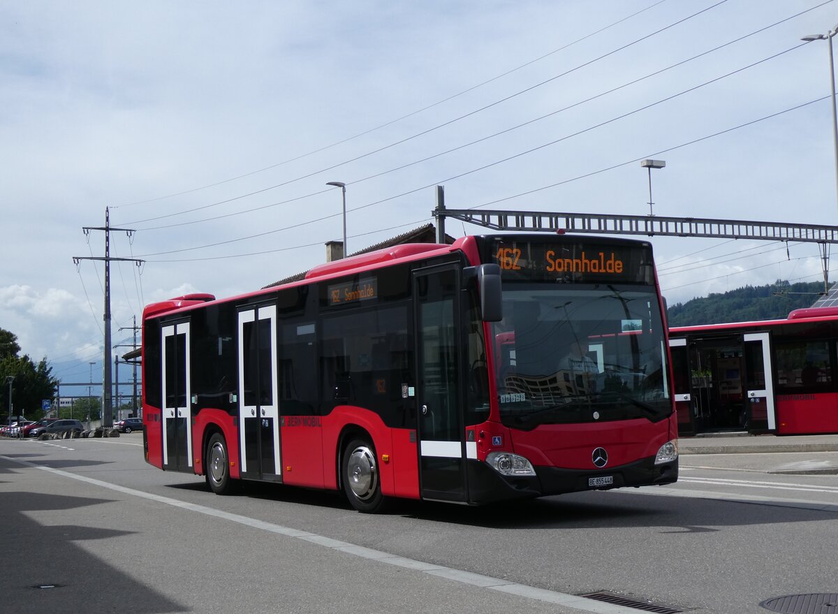 (277'261) - Bernmobil, Bern - Nr. 448/BE 855'448 - Mercedes am 27. Juni 2025 beim Bahnhof M�nsingen