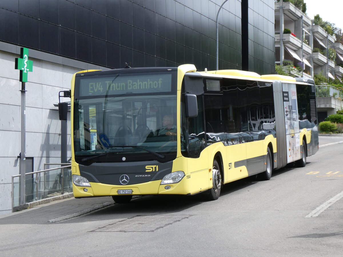(277'265) - STI Thun - Nr. 164/BE 752'164 - Mercedes am 27. Juni 2025 beim Bahnhof M�nsingen