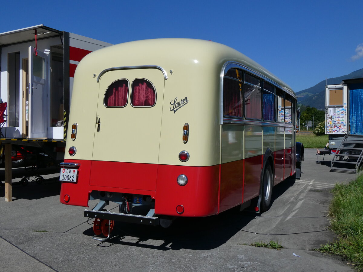 (277'287) - Imfeld, Sachseln - OW 10'062 - Saurer/T�scher (ex L�tscher, Neuheim) am 28. Juni 2025 in Interlaken, Flugplatz
