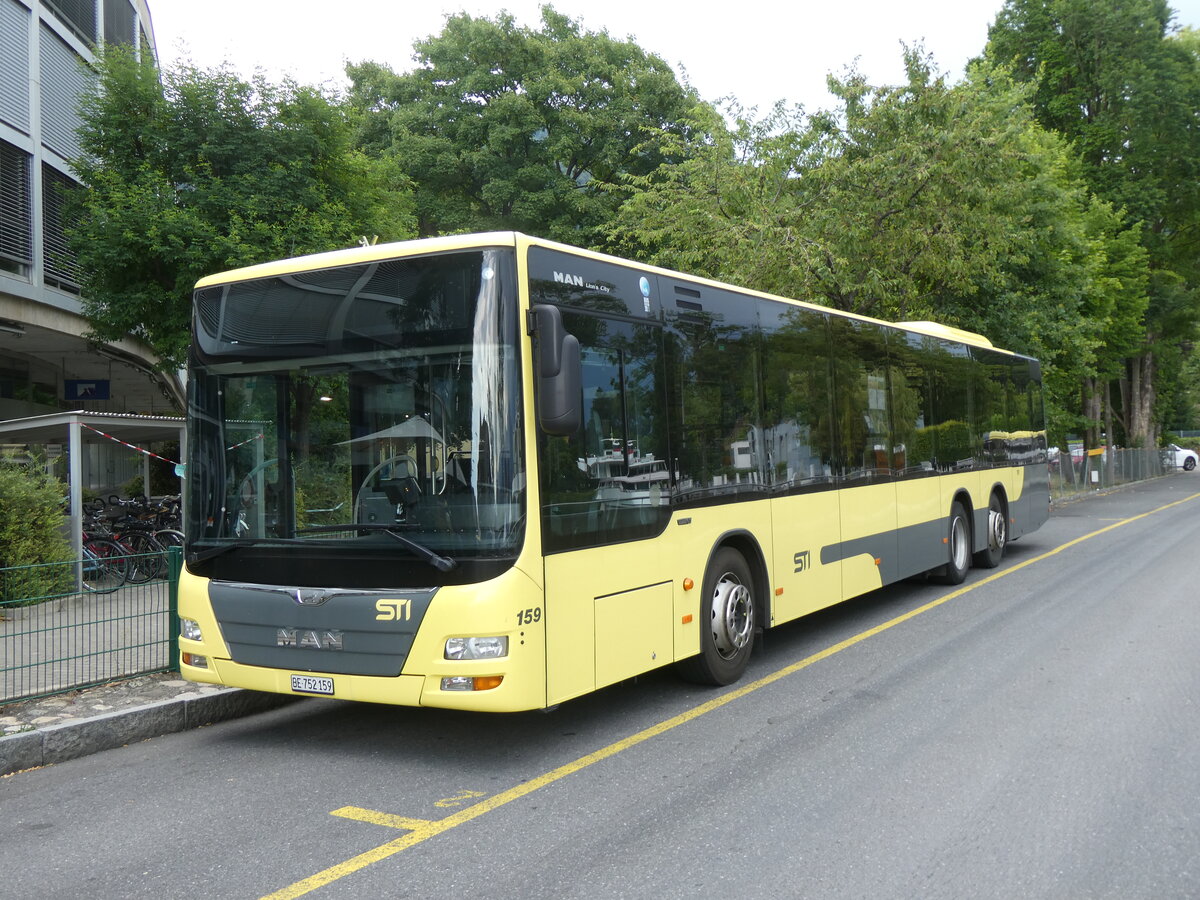 (277'357) - STI Thun - Nr. 159/BE 752'159 - MAN am 30. Juni 2025 bei der Schiffl�ndte Thun