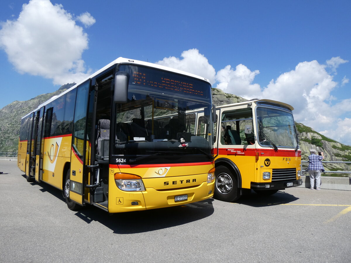 (277'416) - PostAuto Bern - Nr. 73/BE 171'453/PID 5624 - Setra (ex AVG Meiringen Nr. 73) am 1. Juli 2025 in Grimsel, Hospiz