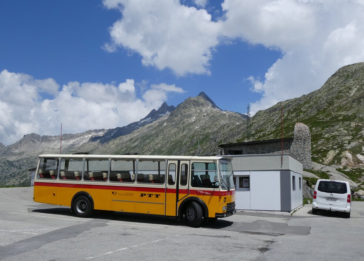 (277'434) - Lambach, Gommiswald - NW 24'301 - FBW/Eggli (ex Tanner+Lambach, Reigoldswil; ex Lambach, Rieden; ex Meier, Gr�t; ex AVG Grindelwald Nr. 13; ex P 24'182) am 1. Juli 2025 in Grimsel, Passh�he