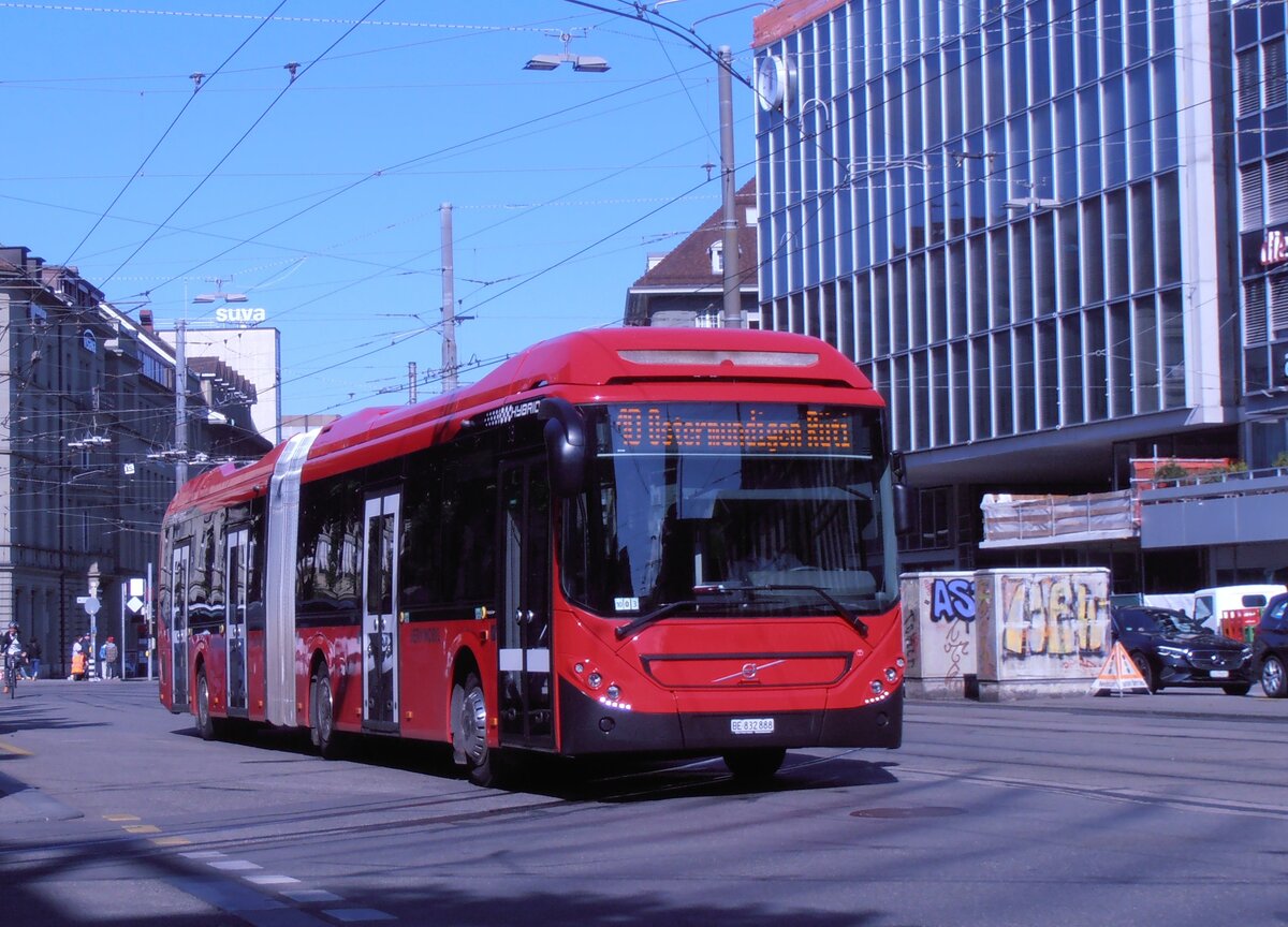 (277'696) - Bernmobil, Bern - Nr. 888/BE 832'888 - Volvo am 9. Juli 2025 beim Bahnhof Bern