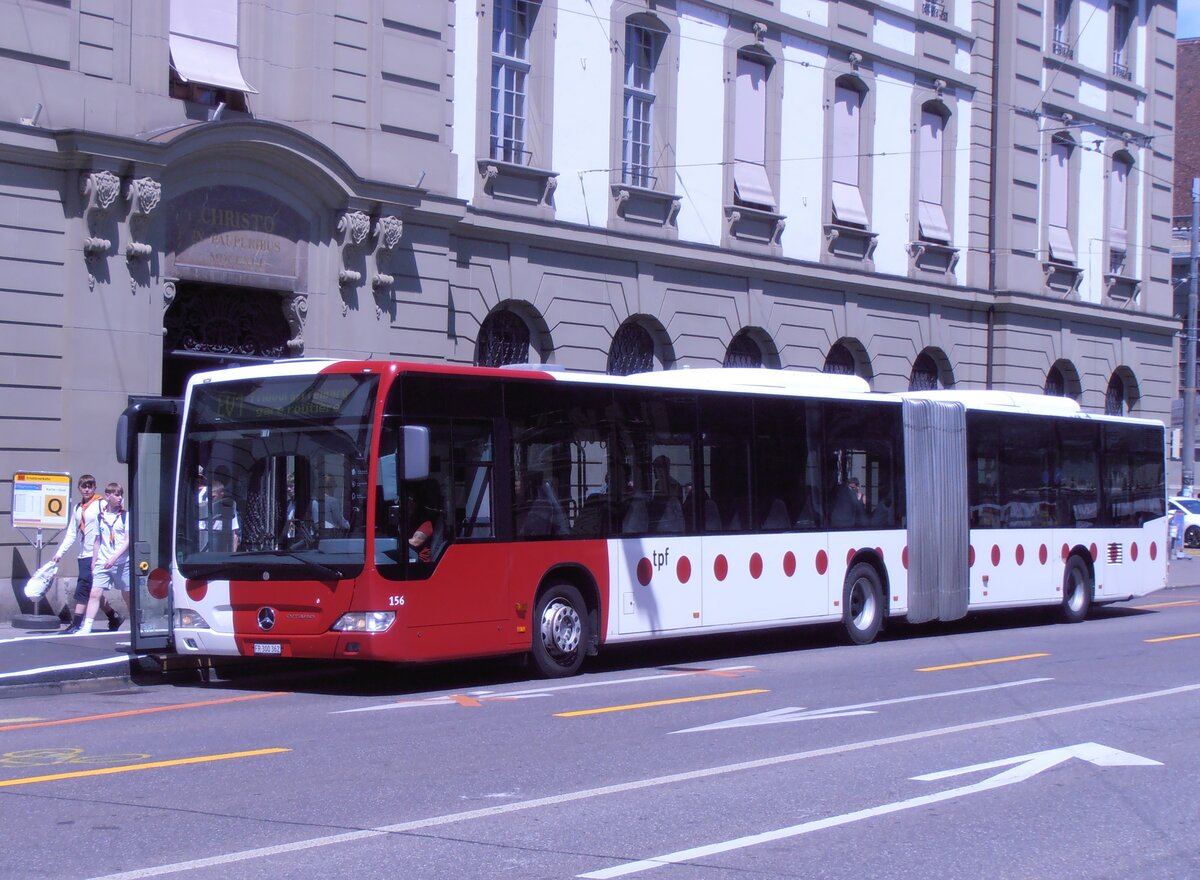 (277'812) - TPF Fribourg - Nr. 156/FR 300'362 - Mercedes am 12. Juli 2025 beim Bahnhof Bern 