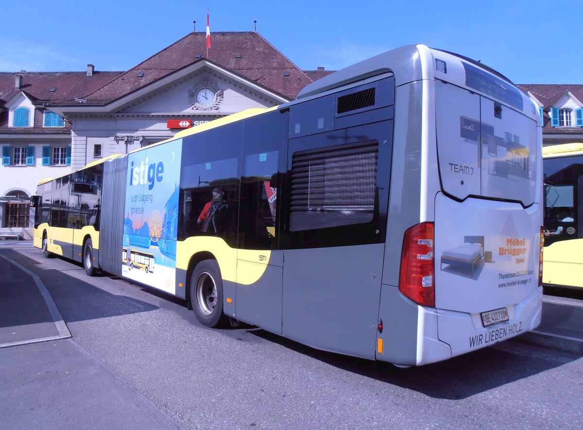(277'972) - STI Thun - Nr. 710/BE 432'710 - Mercedes am 19. Juli 2025 beim Bahnhof Thun