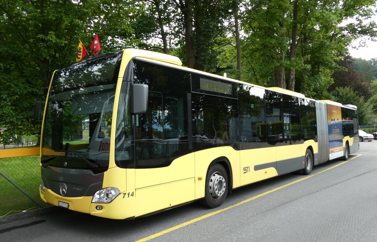(278'256) - STI Thun - Nr. 714/BE 427'714 - Mercedes am 1. August 2025 bei der Schiffl�ndte Thun