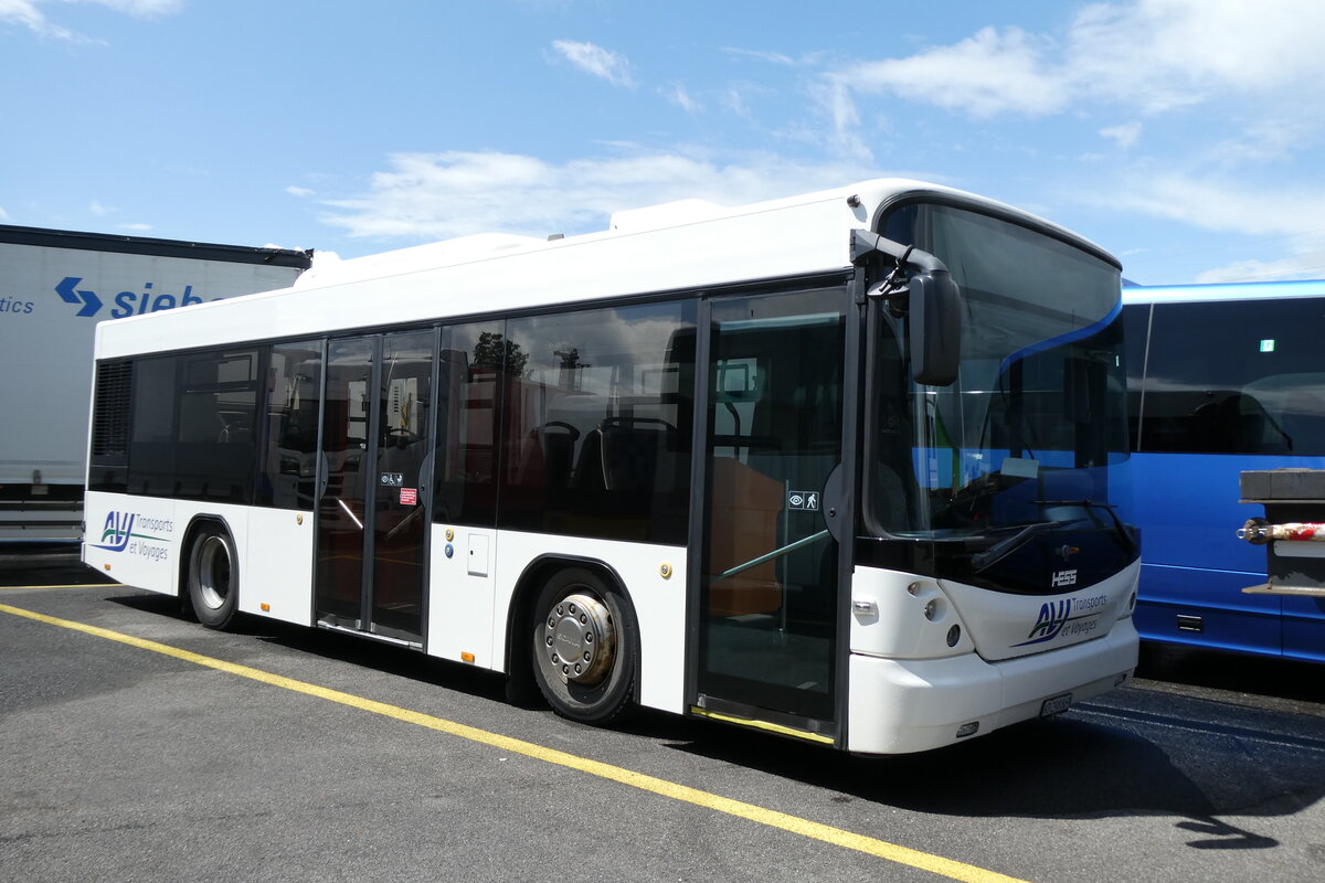 (278'396) - AVJ Les Bioux - VD 298'869 - Scania/Hess (ex AAGU Altdorf Nr. 4) am 2. August 2025 in Kerzers, Interbus