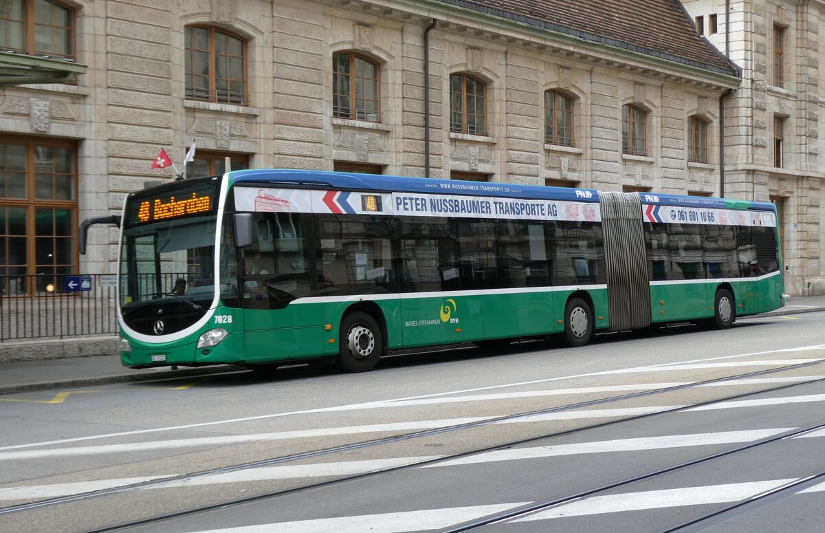 (278'469) - BVB Basel - Nr. 7028/BS 99'328 - Mercedes am 4. August 2025 beim Bahnhof Basel
