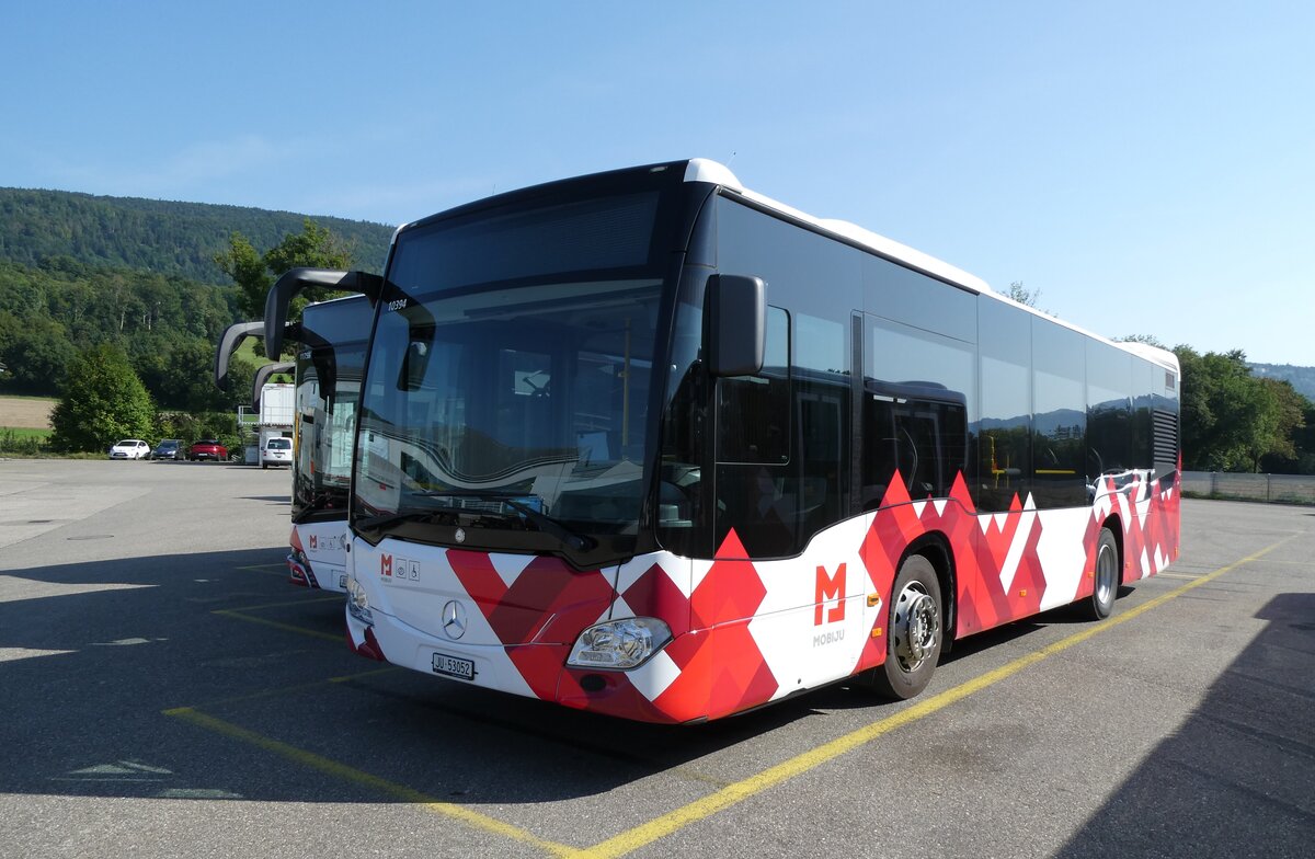 (278'692) - CarPostal Ouest - JU 53'052/PID 10'394 - Mercedes (ex Nr. 7) am 9. August 2025 in Develier, Parkplatz
