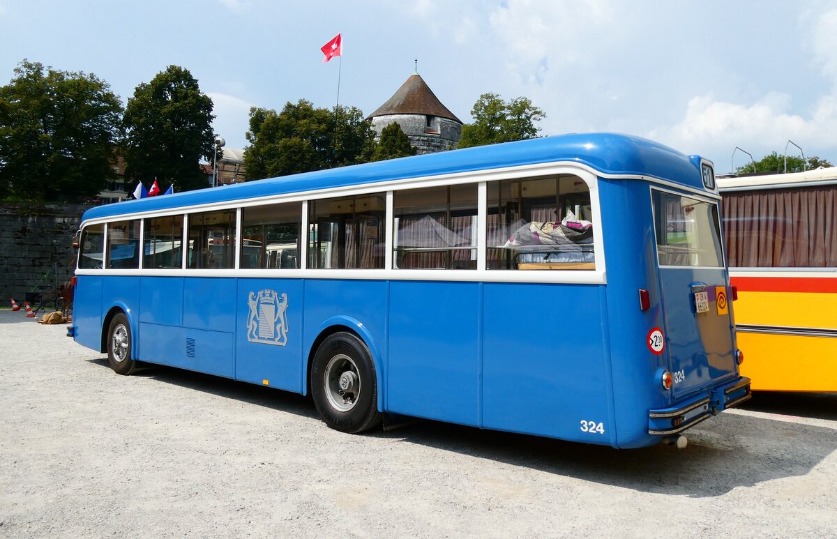 (279'048) - VBZ Z�rich (TMZ) - Nr. 324/ZH 66'324 - FBW/T�scher (ex Privat; ex VBZ Z�rich Nr. 324) am 16. August 2025 in Solothurn, Baseltor