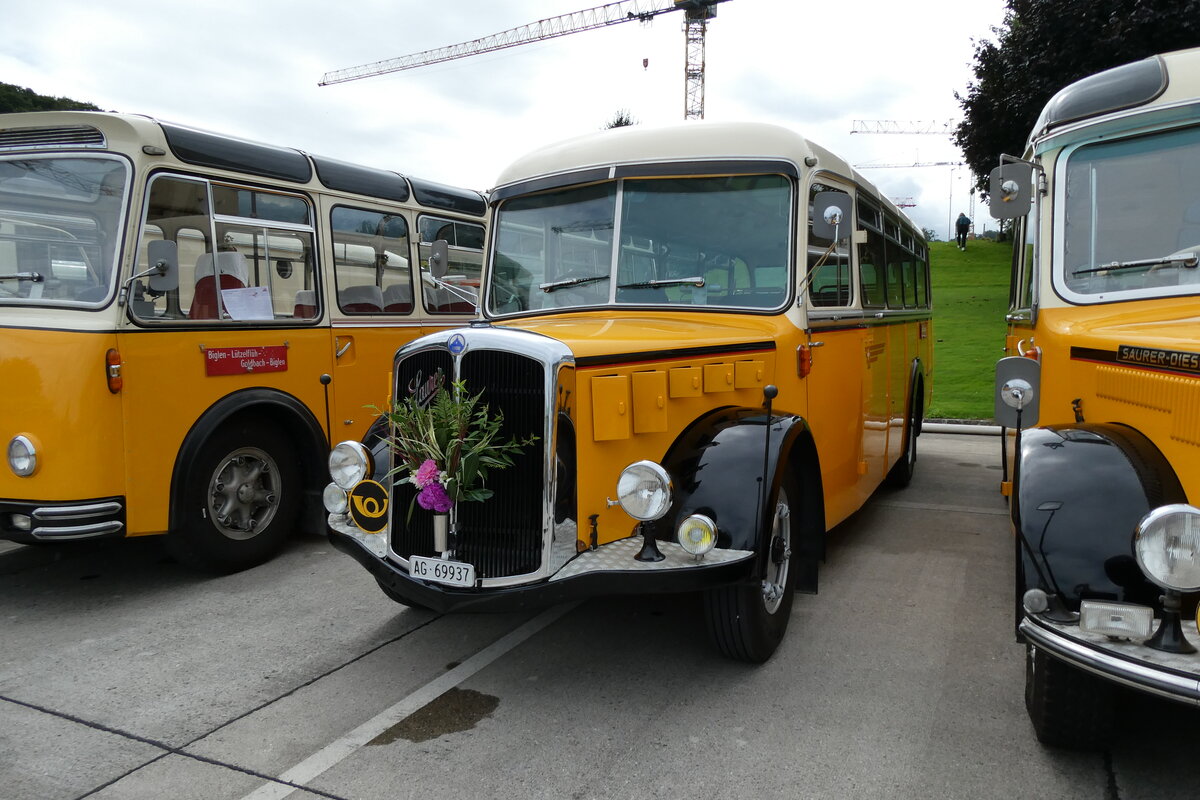 (279'647) - Bl�chlinger, Endingen - AG 69'937 - Saurer/T�scher (ex Dubach, Walde; ex Spescha, Andiast) am 30. August 2025 in Oberkirch, CAMPUS Sursee