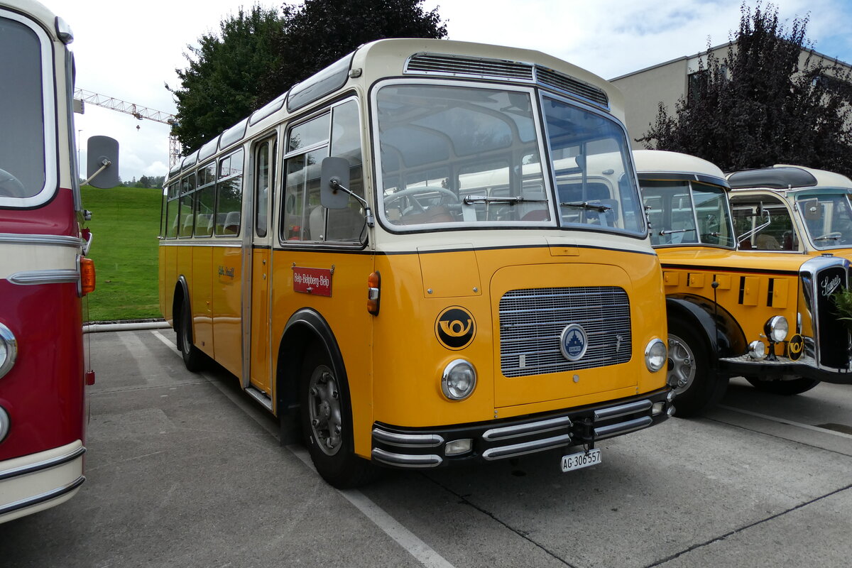 (279'659) - Streiff, Gelterkinden - AG 306'557 - Saurer/Gangloff (ex Oldie-Tours Z�risee, Wollerau; ex OTAG, Wald; ex Leibundgut, Obergoldbach; ex Krebs, Belpberg) am 30. August 2025 in Oberkirch, CAMPUS Sursee