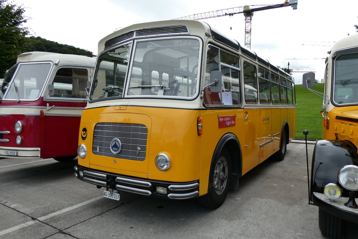 (279'660) - Streiff, Gelterkinden - AG 306'557 - Saurer/Gangloff (ex Oldie-Tours Z�risee, Wollerau; ex OTAG, Wald; ex Leibundgut, Obergoldbach; ex Krebs, Belpberg) am 30. August 2025 in Oberkirch, CAMPUS Sursee
