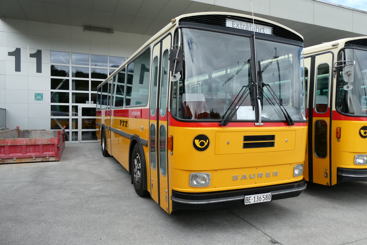 (279'662) - Schumacher, Liebefeld - BE 136'580 - Saurer/T�scher (ex Zimmermann, Niederwangen; ex P 24'389) am 30. August 2025 in Oberkirch, CAMPUS Sursee