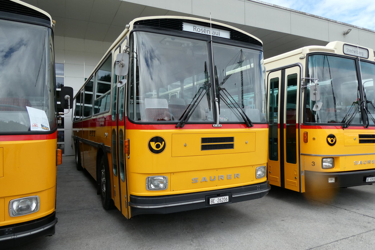 (279'664) - Schmid, Th�rishaus - BE 20'206 - Saurer/T�scher (ex P 24'244) am 30. August 2025 in Oberkirch, CAMPUS Sursee