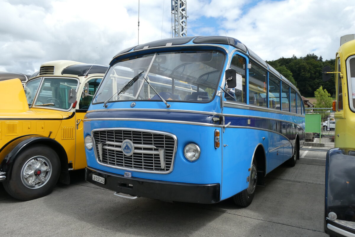 (279'744) - von der Aa, Root - LU 132'145 - Saurer/Gangloff (ex Libero Bau, Fehraltdorf; ex Groth, D�llikon; ex R�egg, Oerlikon; ex AVG Grindelwald; ex Wick, Wil) am 30. August 2025 in Oberkirch, CAMPUS Sursee