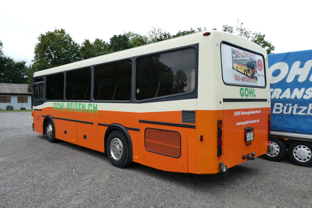 (279'823) - Gohl, Herzogenbuchsee - BE 815'877 - MAN/Lauber (ex AMSA Chiasso Nr. 19; ex Tresch, Amsteg PID 2290) am 2. September 2025 in Thun, Kleine Allmend