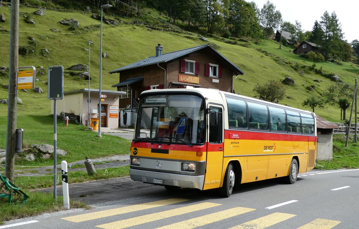(280'263) - Buzzi, Bern - BE 910'789 - Mercedes (ex Mattli, Wassen/PID 2295) am 10. September 2025 in Meien, Aderbogen