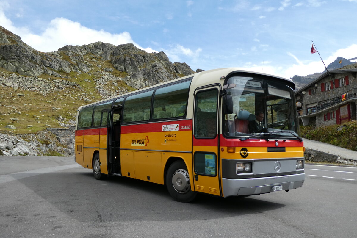 (280'275) - Buzzi, Bern - BE 910'789 - Mercedes (ex Mattli, Wassen/PID 2295) am 10. September 2025 in Susten, Passh�he