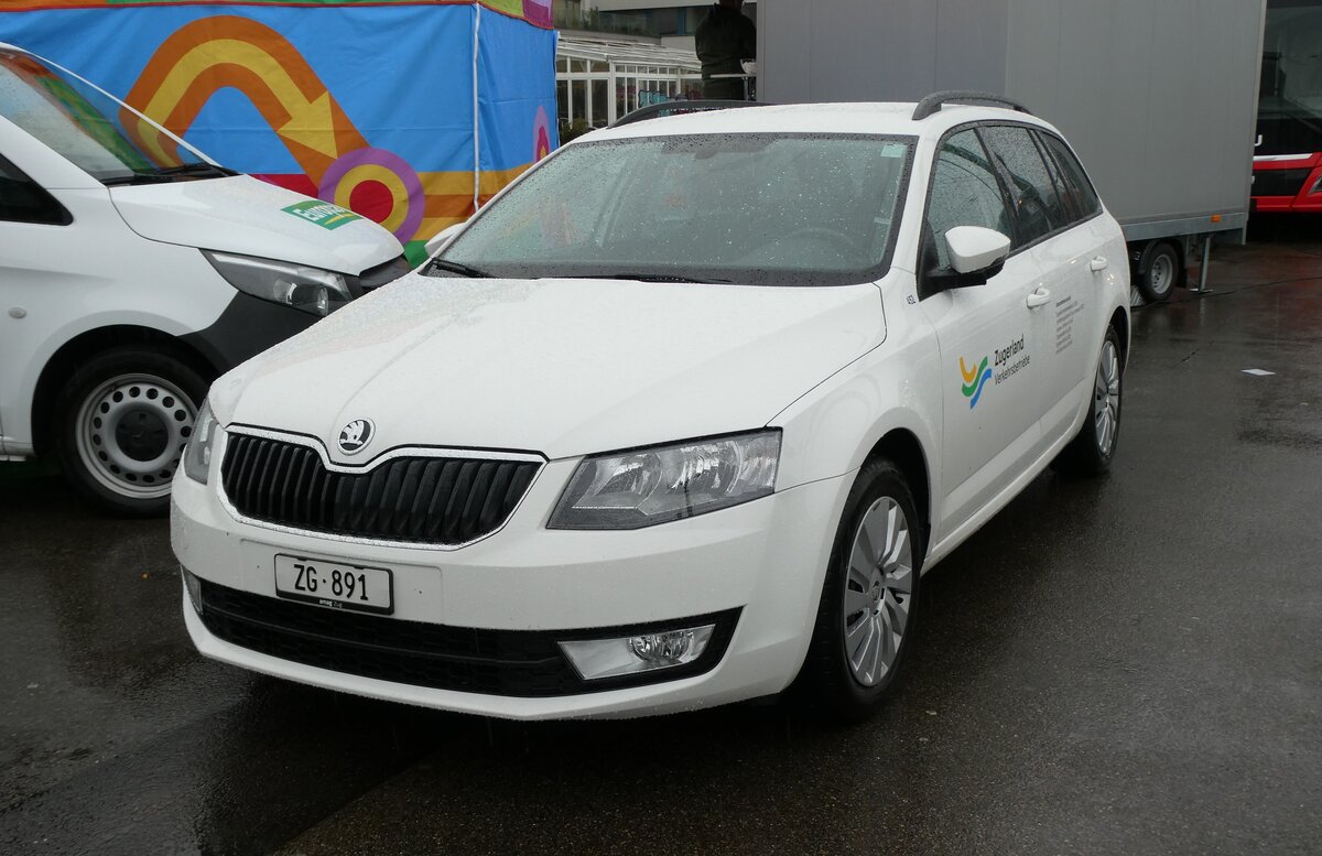 (280'730) - ZVB Zug - ZG 691 - Skoda am 27. September 2025 beim Bahnhof W�denswil