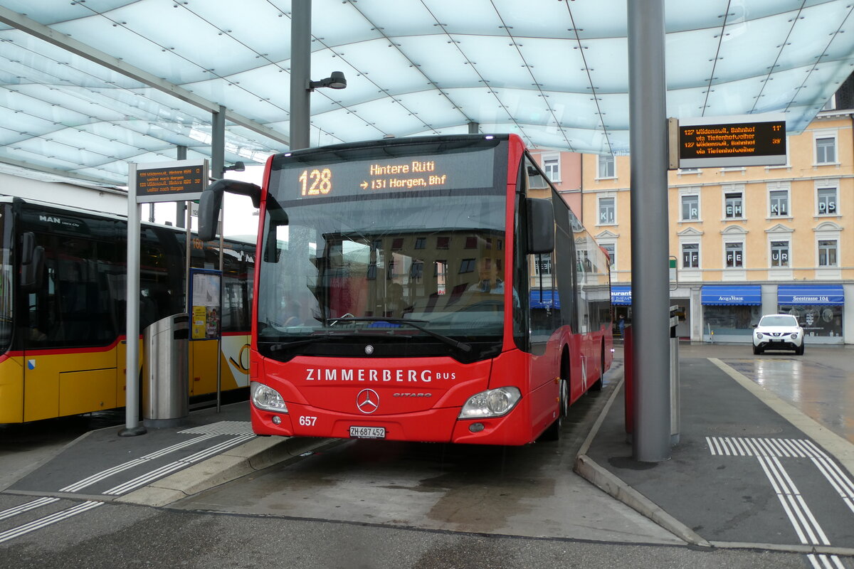 (280'740) - AHW Horgen - Nr. 657/ZH 687'452 - Mercedes am 27. September 2025 beim Bahnhof W�denswil