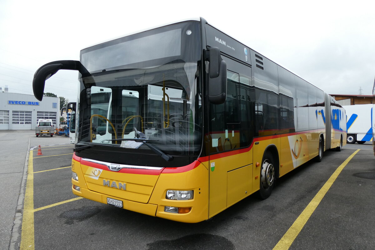 (280'822) - CarPostal Ouest - VD 623'513/PID 10'393 - MAN (ex JU 52'078; ex Nr. 78) am 28. September 2025 in Kerzers, Interbus