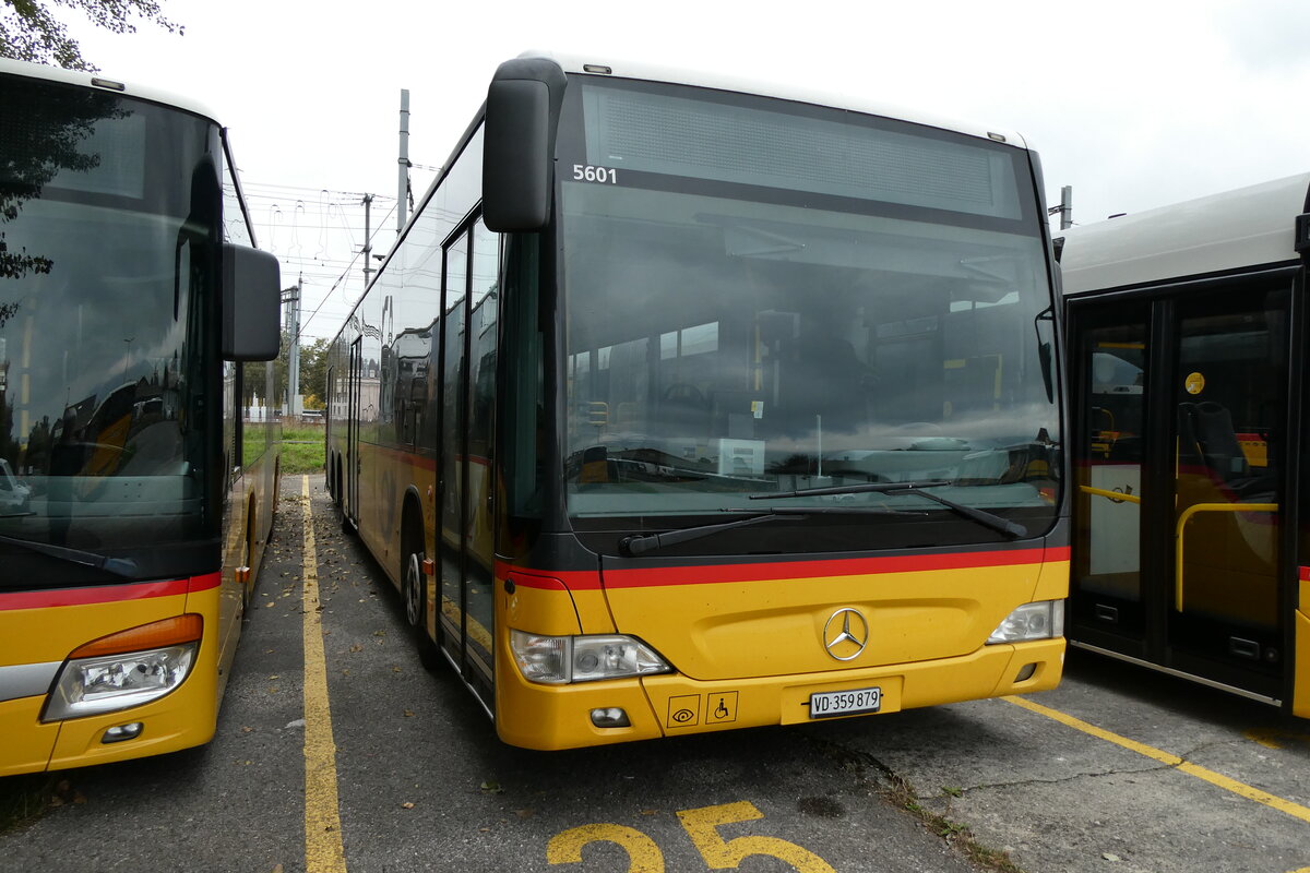 (281'217) - CarPostal Ouest - VD 359'879/PID 5601 - Mercedes (ex JU 31'178; ex Nr. 32) in Yverdon, Garage