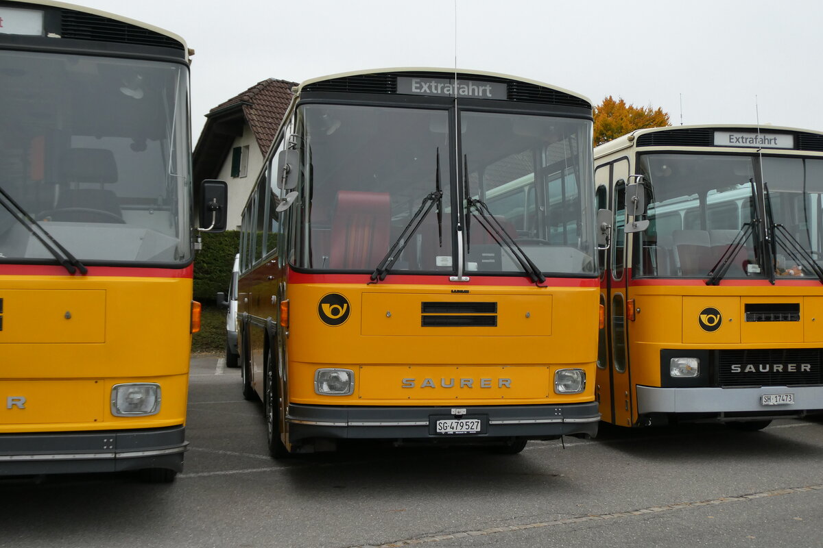(281'346) - Huwag, M�rschwil - SG 479'527 - Saurer/R&J (ex Nef, Hemberg PID 3243; ex P 24'353) am 12. Oktober 2025 in Schwarzenberg, R�ssli