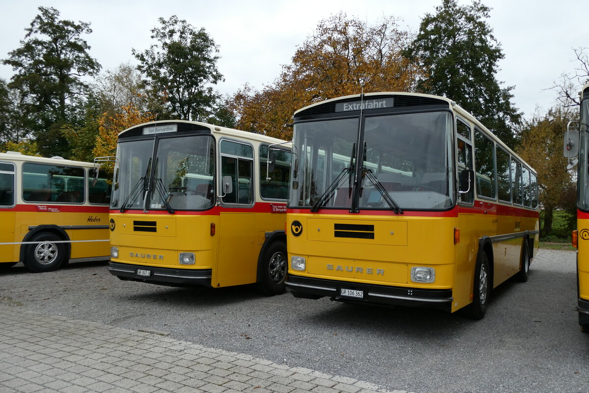 (281'417) - Ackermann, Landquart - GR 106'362 - Saurer/R&J (ex F�ssler, Unteriberg; ex Sch�rch, Gutenburg; ex P 24'358/PID 3219) am 12. Oktober 2025 in Hitzkirch, Interkantonale Polizeischule