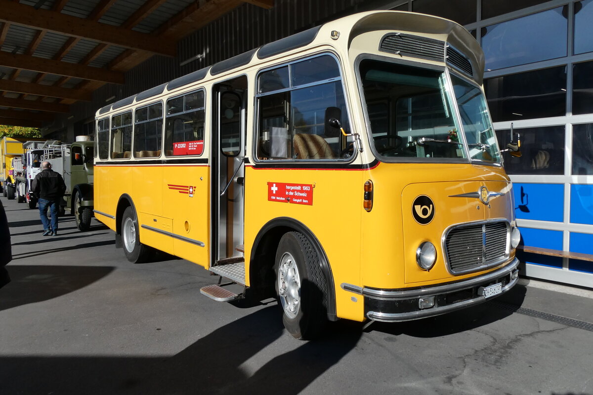 (281'625) - R�ber, Mettmenstetten - ZH 546'297 - FBW/Gangloff (ex P 23'202; ex P 21'002) am 18. Oktober 2025 in N�fels, FBW-Museum 