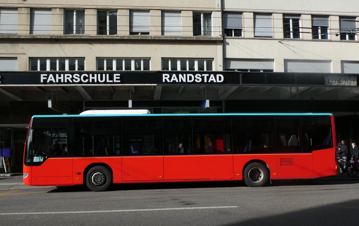 (282'370) - Funi-Car, Biel - Nr. 2/BE 424'202 - Mercedes (ex Knecht, Windisch Nr. 458) am 13. November 2025 beim Bahnhof Biel