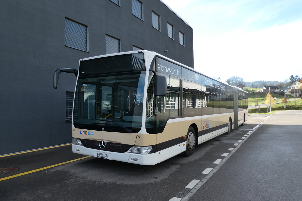 (282'420) - AZZK Zollikon - Nr. 58/ZH 513'558 - Mercedes am 15. November 2025 in Winterthur, Daimler Buses