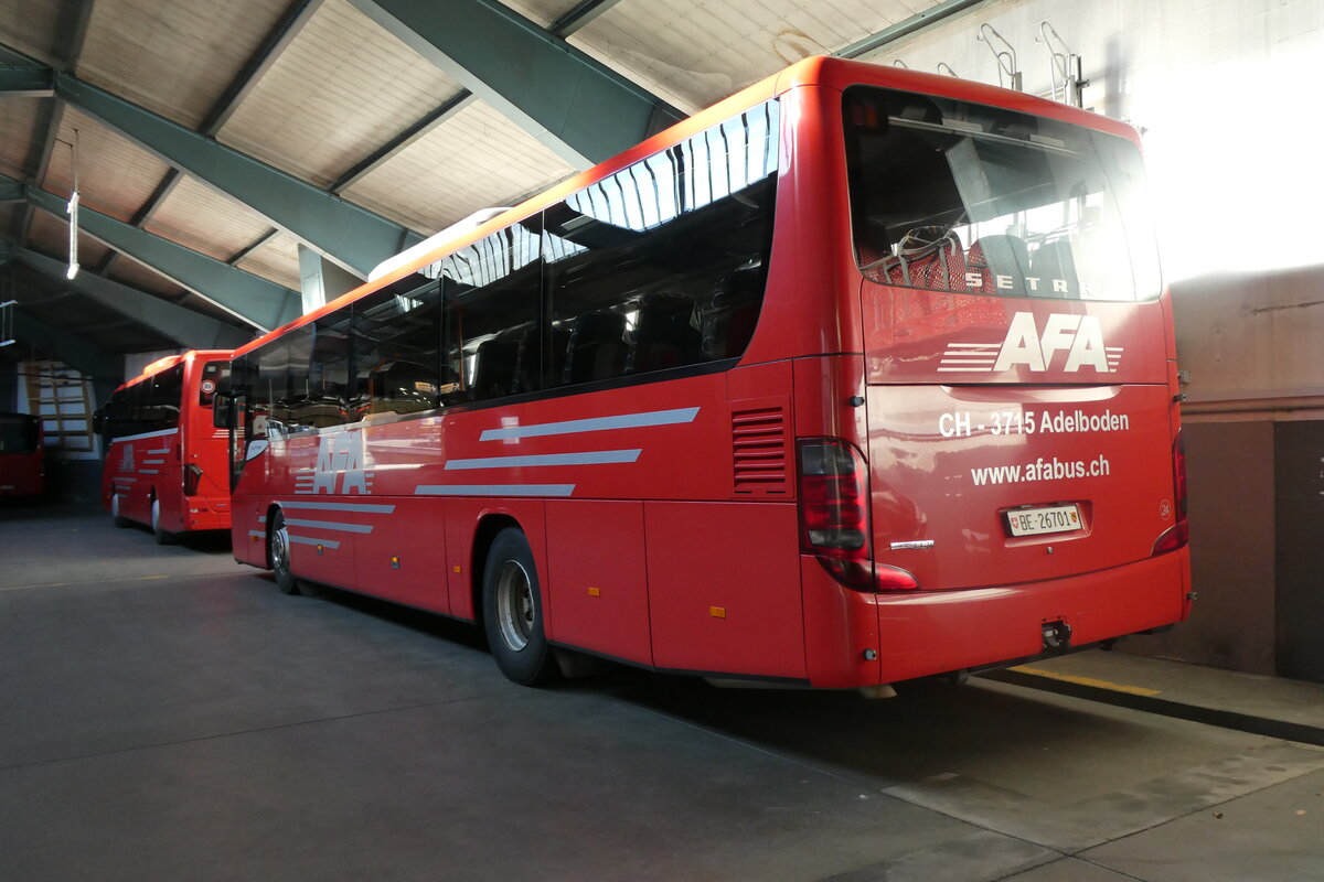 (282'482) - AFA Adelboden - Nr. 24/BE 26'701 - Setra am 18. November 2025 in Adelboden, Busstation