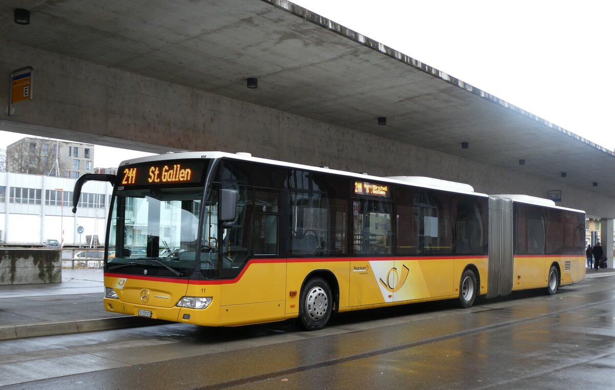 (282'782) - Eurobus, Arbon - Nr. 11/TG 159'872/PID 5329 - Mercedes am 5. Dezember 2025 in Arbon, Bushof