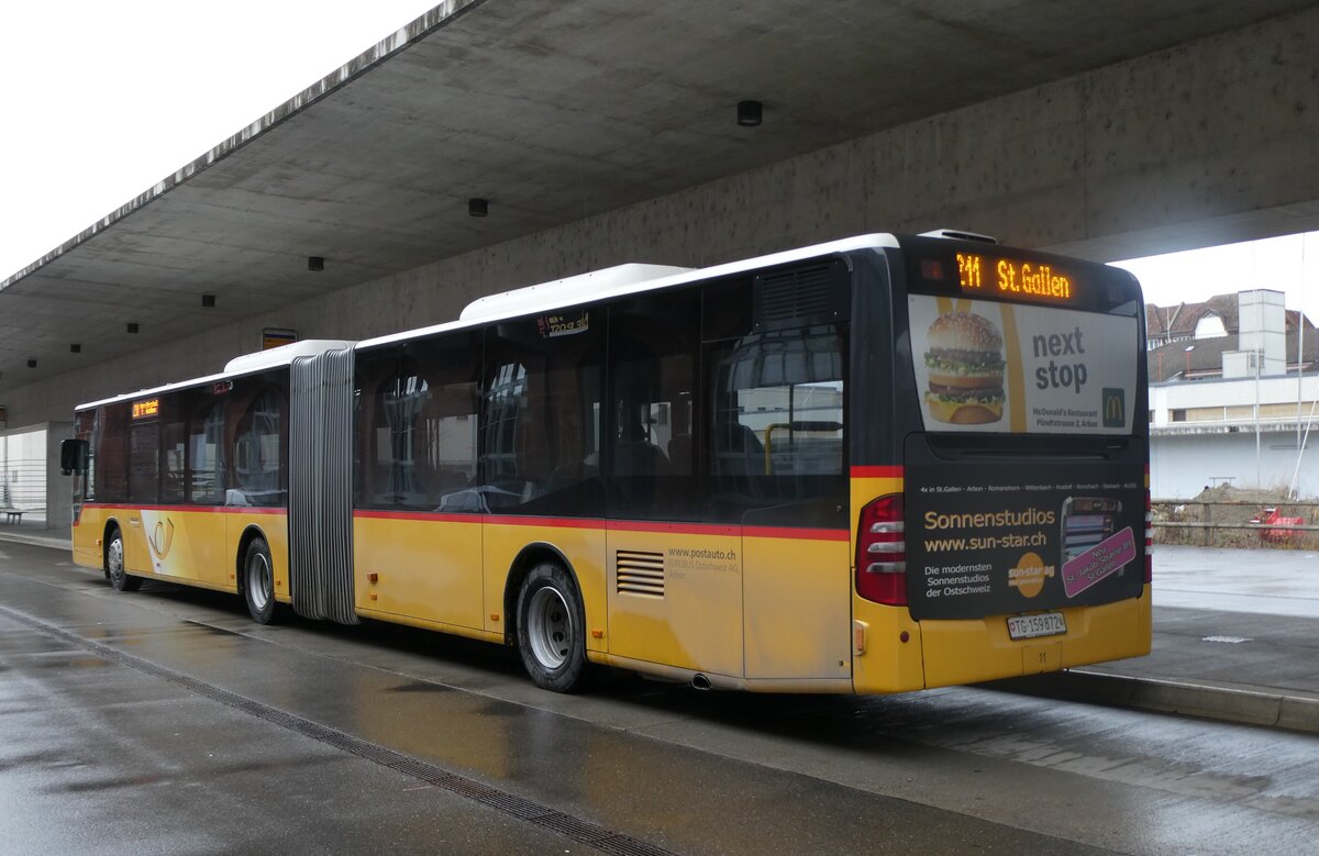 (282'783) - Eurobus, Arbon - Nr. 11/TG 159'872/PID 5329 - Mercedes am 5. Dezember 2025 in Arbon, Bushof