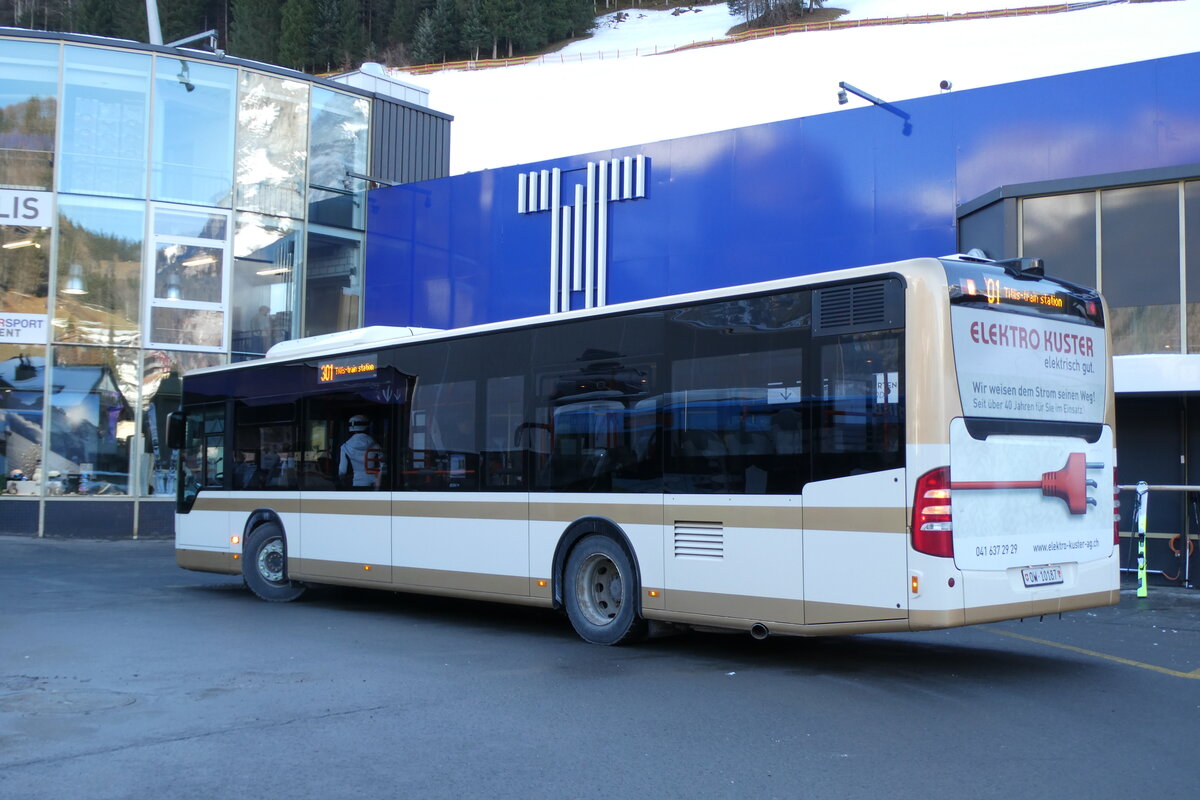 (284'578) - EAB Engelberg - Nr. 3/OW 10'187 - Mercedes (ex AAGS Schwyz Nr. 38) am 3. Februar 2026 in Engelberg, Talstation Titlis