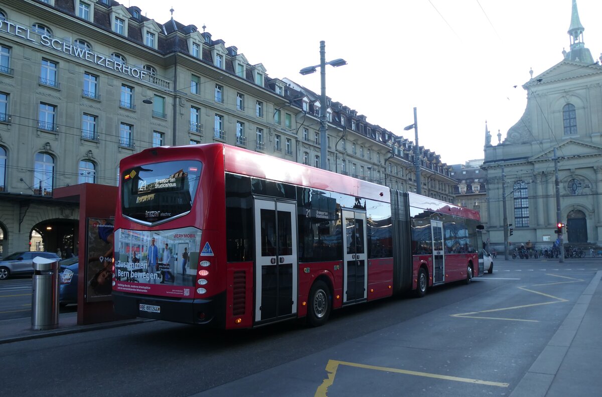 (284'620) - Bernmobil, Bern - Nr. 244/BE 881'244 - eIrizar am 5. Februar 2026 beim Bahnhof Bern