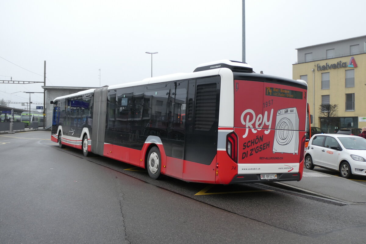 (284'691) - ASm Langenthal - Nr. 74/BE 893'274 - MAN am 7. Februar 2026 beim Bahnhof Lyss