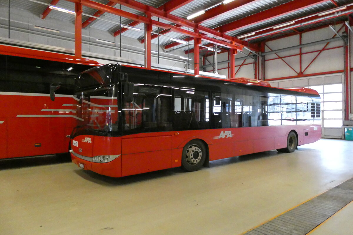 (285'072) - AFA Adelboden - Nr. 491/BE 549'198 - Solaris (ex Nr. 91) am 24. Februar 2026 in Frutigen, Garage