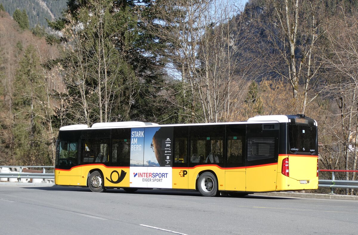 (285'209) - PostAuto Bern - BE 827'645/PID 11'426 - Mercedes am 5. M�rz 2026 in Lauterbrunnen, Parkhaus