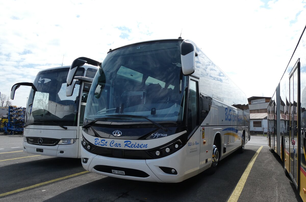 (285'645) - BeSt Car, Rupperswil - AG 15'306 - Scania/Beulas am 21. M�rz 2026 in Kerzers, Interbus